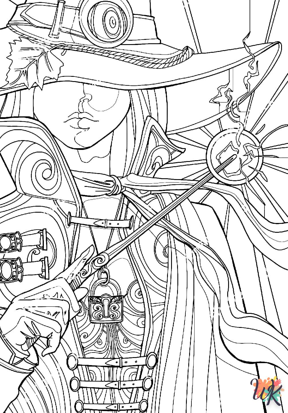 Strega 57 Disegni da Colorare Strega 55